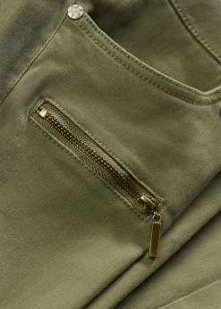 Pantalon cargo en coton extensible