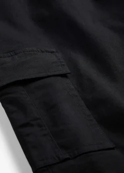 Pantalon cargo en coton extensible