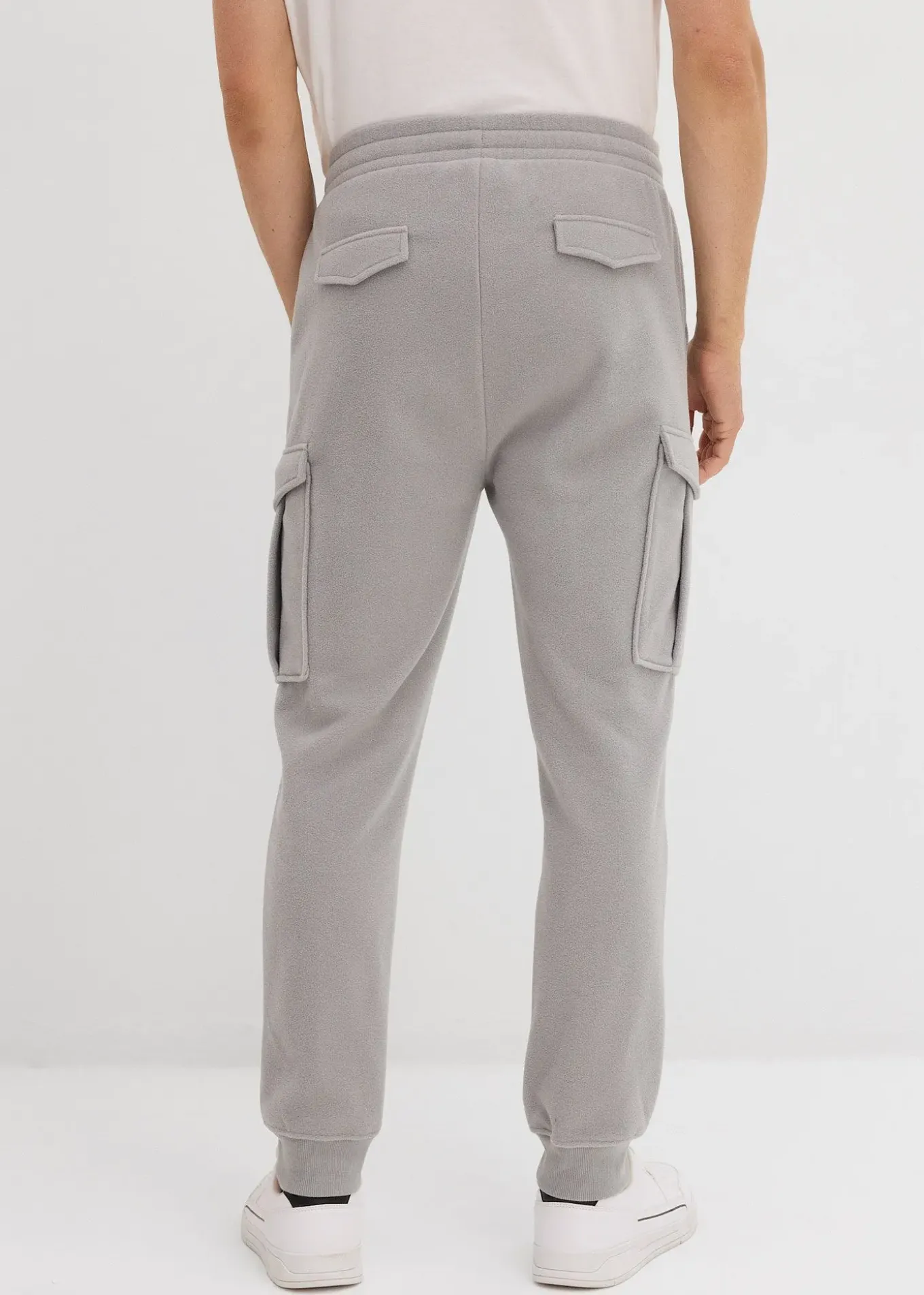 Pantalon cargo en polaire chaude, regular