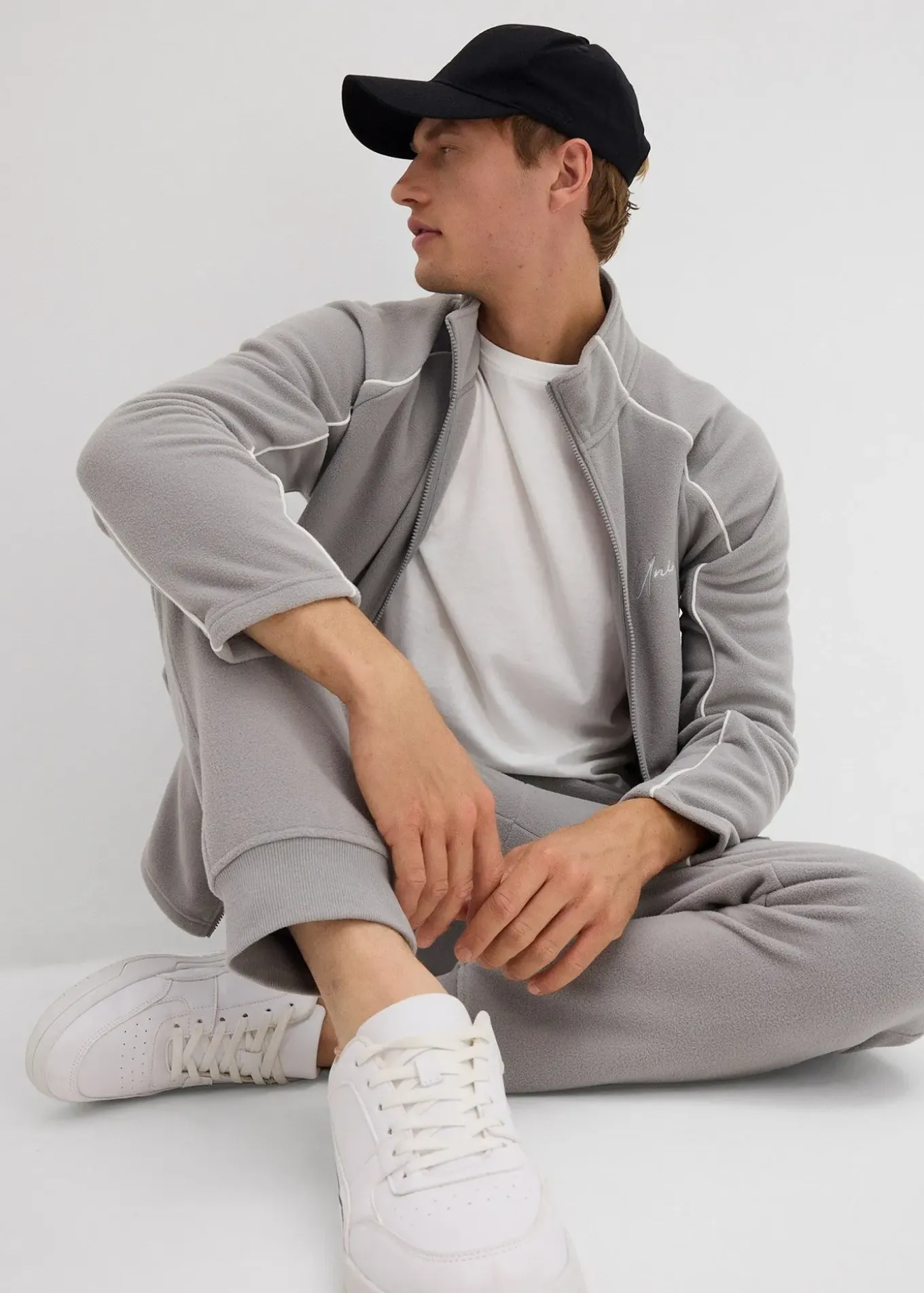 Pantalon cargo en polaire chaude, regular