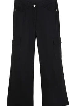 Pantalon cargo large en viscose fluide