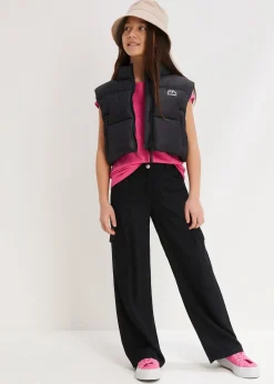 Pantalon cargo large en viscose fluide