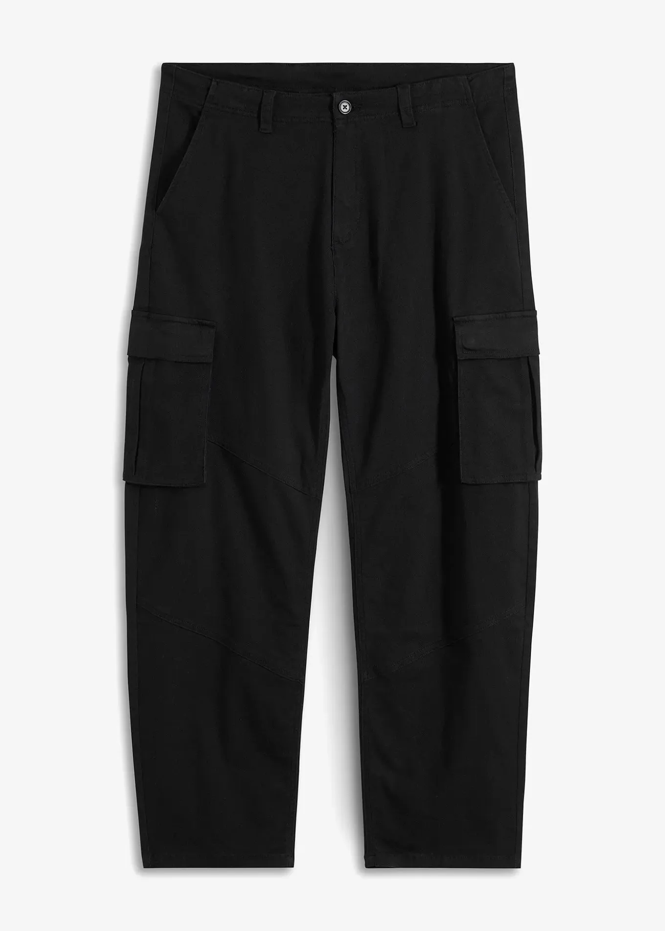 Pantalon cargo loose en coton extensible et robuste