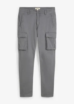 Pantalon cargo regular en coton extensible et robuste, droit