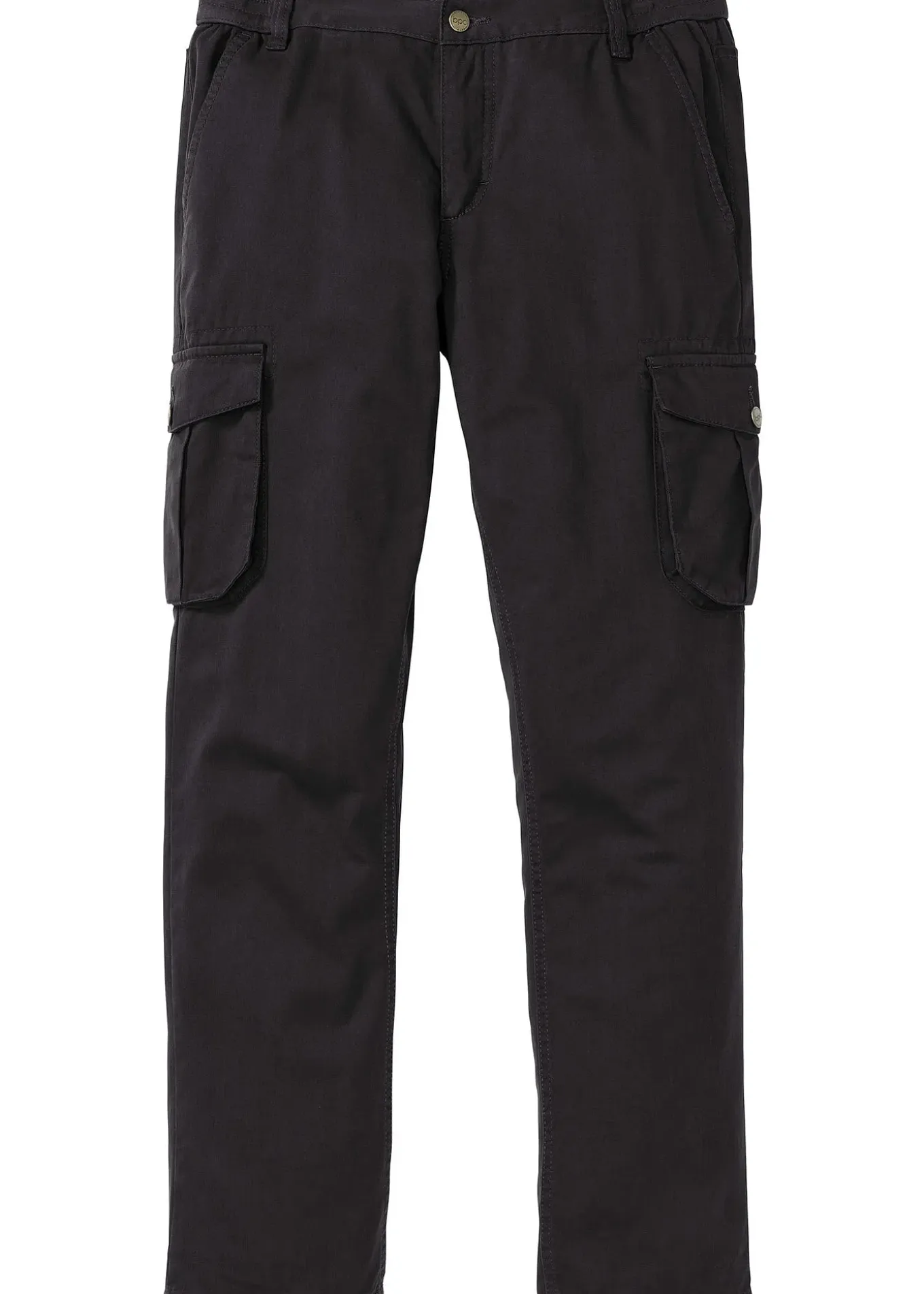 Pantalon cargo regular et droit, taille élastiquée