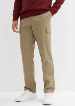 Pantalon cargo thermique regular, extensible, droit