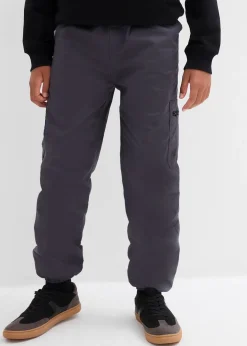Pantalon cargo thermique doublé jersey, loose