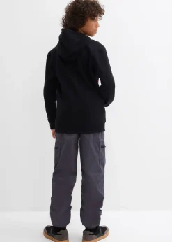 Pantalon cargo thermique doublé jersey, loose