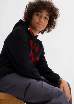 Pantalon cargo thermique doublé jersey, loose