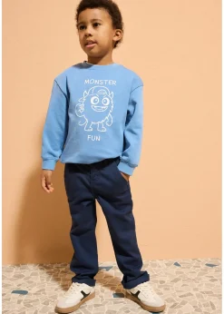 Pantalon chino droit à taille ajustable, slim