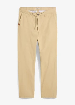 Pantalon chino droit et ample, 100% coton