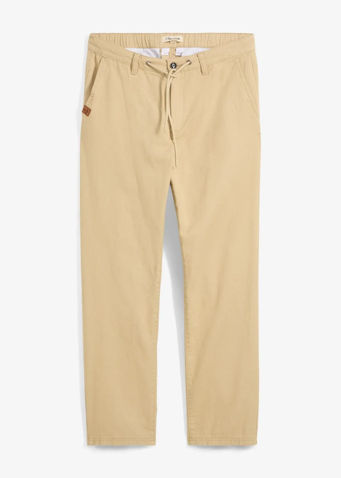 Pantalon chino droit et ample, 100% coton