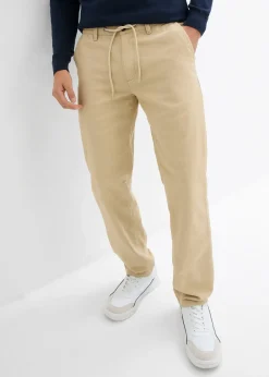 Pantalon chino droit et ample, 100% coton