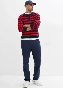 Pantalon chino droit et ample, 100% coton