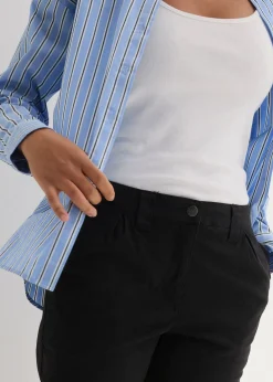 Pantalon chino en coton, longueur cheville