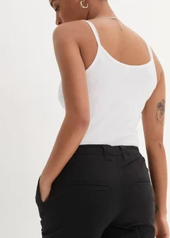 Pantalon chino en coton, longueur cheville