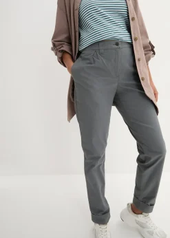 Pantalon chino en coton, longueur cheville