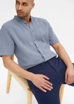 Pantalon chino extensible regular, coupe droite