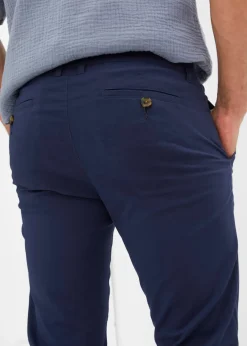 Pantalon chino extensible regular, coupe droite