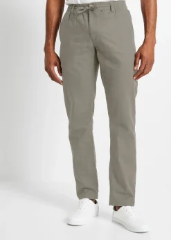 Pantalon chino léger, regular, droit