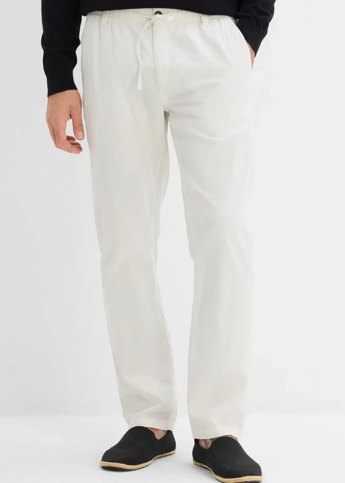 Pantalon chino léger, regular, droit