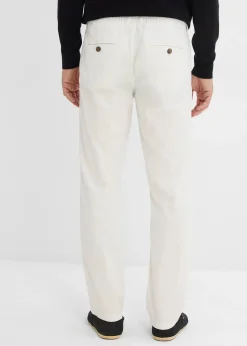 Pantalon chino léger, regular, droit