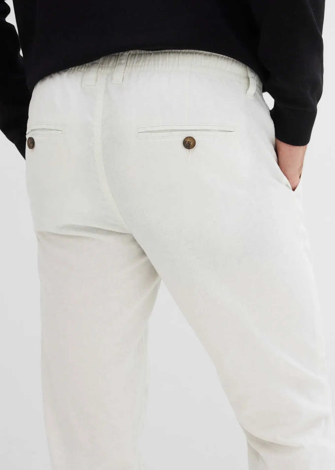 Pantalon chino léger, regular, droit