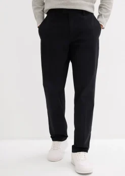 Pantalon chino loose 100% coton, taille élastiquée