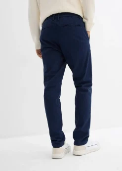 Pantalon chino regular avec doublure chaude en flanelle, fuselé