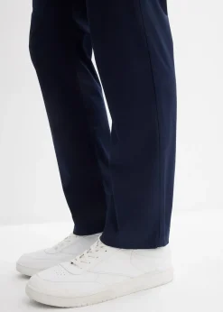 Pantalon chino regular avec ceinture, taille élastiquée, droit
