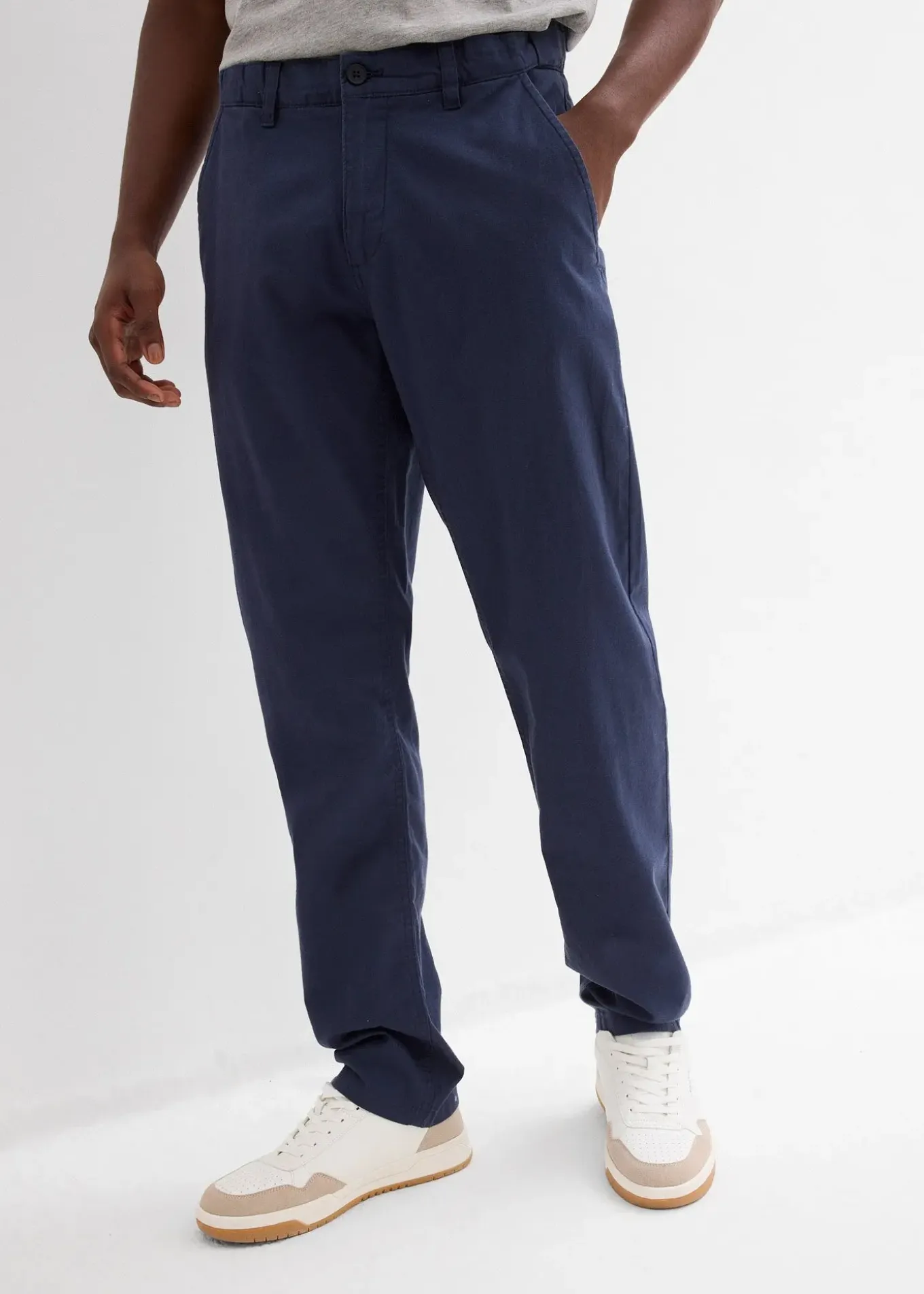 Pantalon chino regular, droit