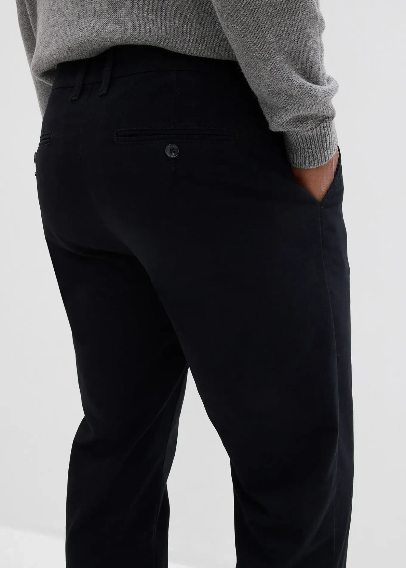 Pantalon chino regular, droit