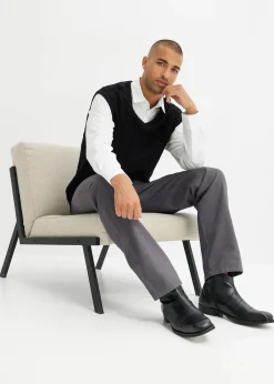 Pantalon chino regular, droit