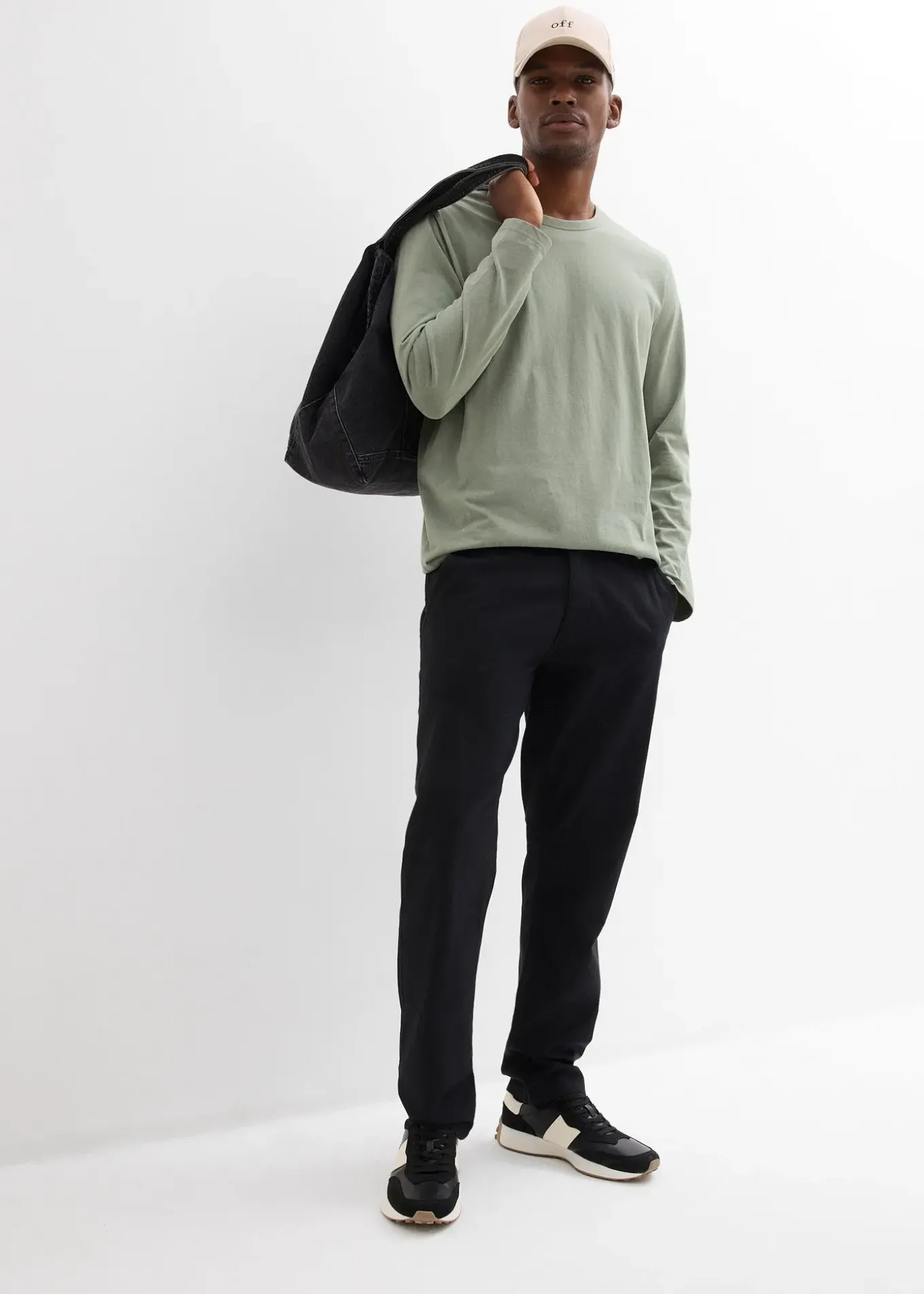 Pantalon chino regular, droit