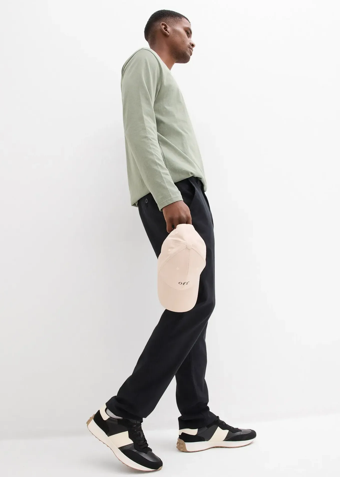 Pantalon chino regular, droit