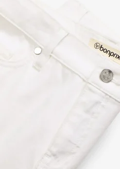 Pantalon corsaire à taille élastiquée