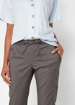 Pantalon corsaire avec lien à nouer