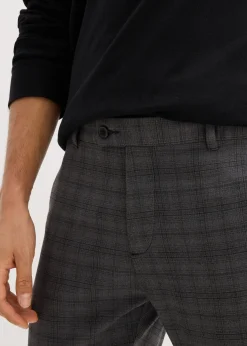 Pantalon de costume extensible à taille élastiquée, regular