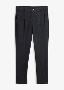 Pantalon de costume regular à taille élastiquée, fuselé