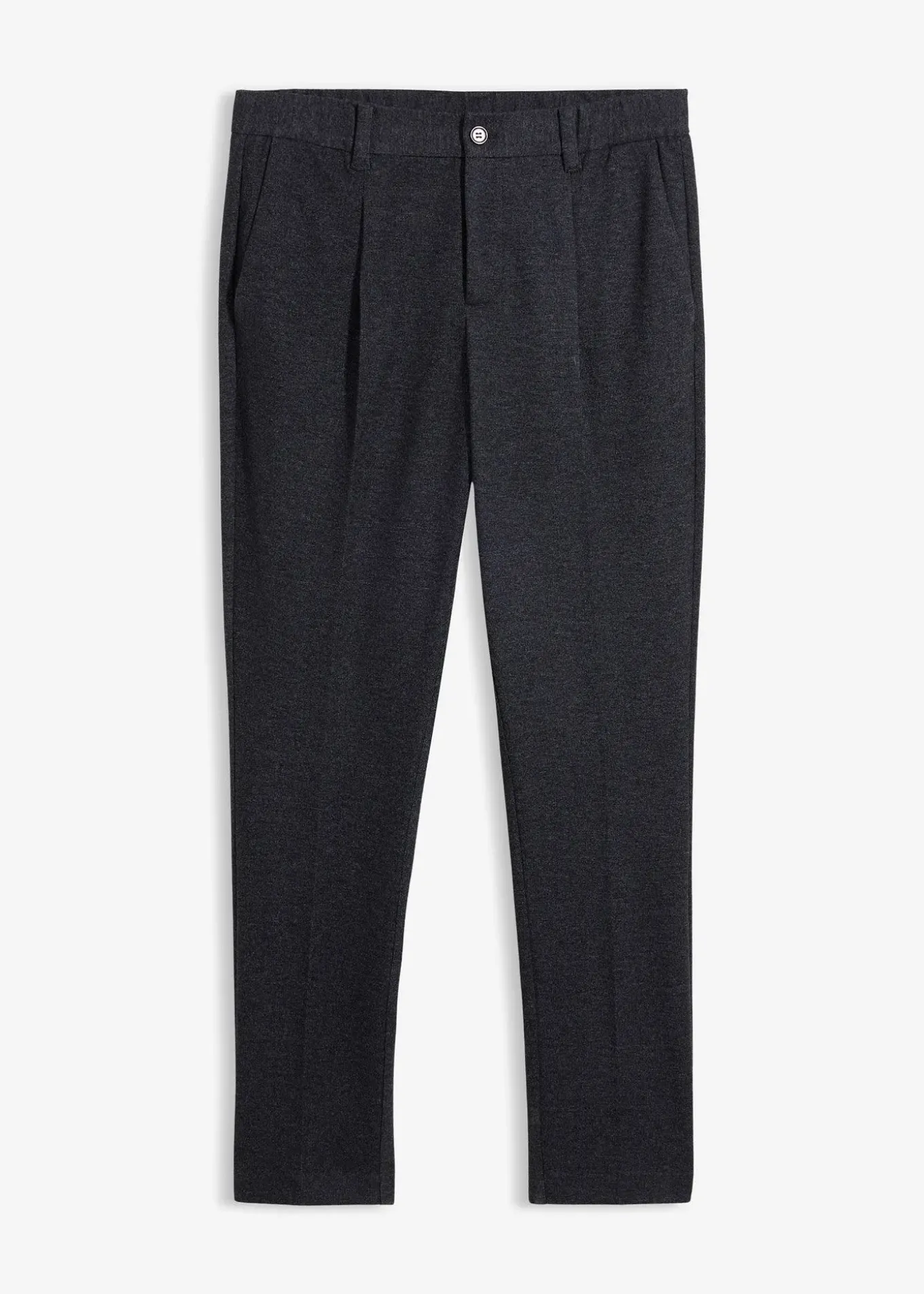 Pantalon de costume regular à taille élastiquée, fuselé