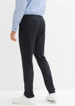Pantalon de costume regular à taille élastiquée, fuselé