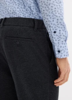 Pantalon de costume regular à taille élastiquée, fuselé