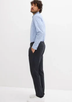 Pantalon de costume regular à taille élastiquée, fuselé