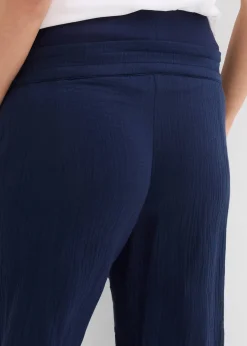 Pantalon de grossesse 100% gaze de coton, loose