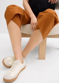 Pantalon de grossesse avec bandeau, en lin et coton