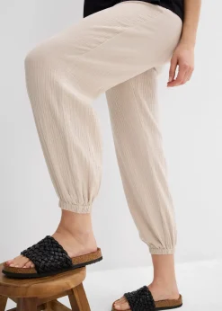 Pantalon de grossesse 2en1, 100% gaze de coton