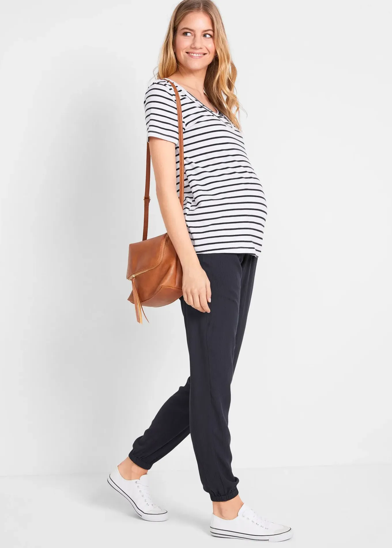 Pantalon de grossesse en viscose légère, loose