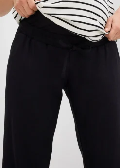 Pantalon de grossesse en lin majoritaire, droit