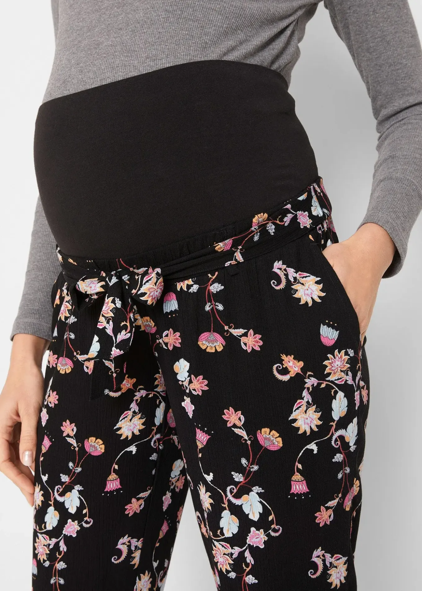 Pantalon de grossesse en viscose légère, loose