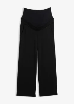 Pantalon de grossesse en jersey milano, jambe large